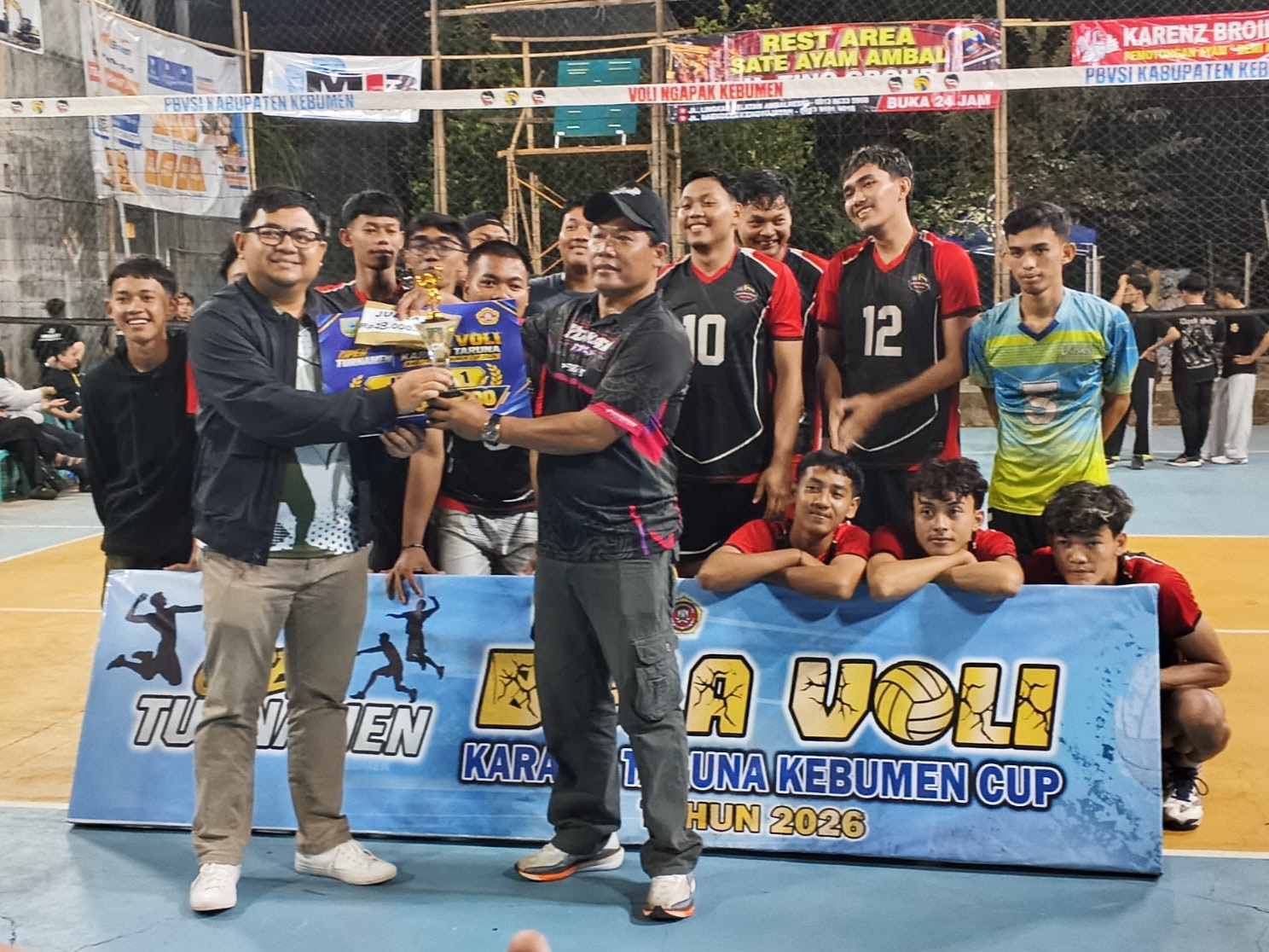 Tim Perkasa Pakutan Berhasil Rebut Juara-1 dalam Open Turnamen Voli Karang Taruna Kebumen Cup 2026