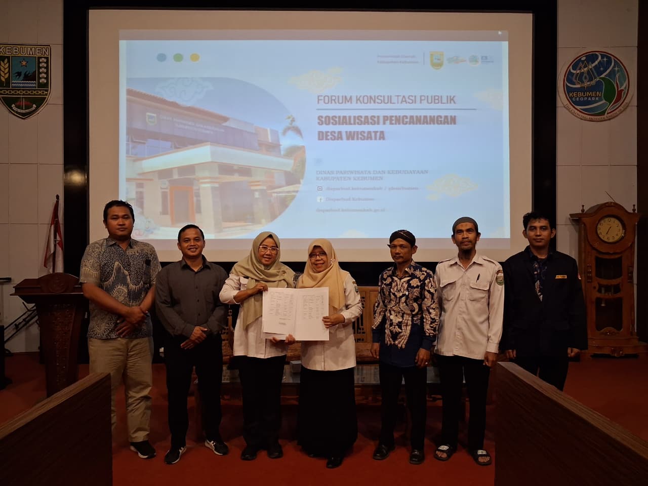 Menghadiri Rencana Pencanangan Desa WIsata